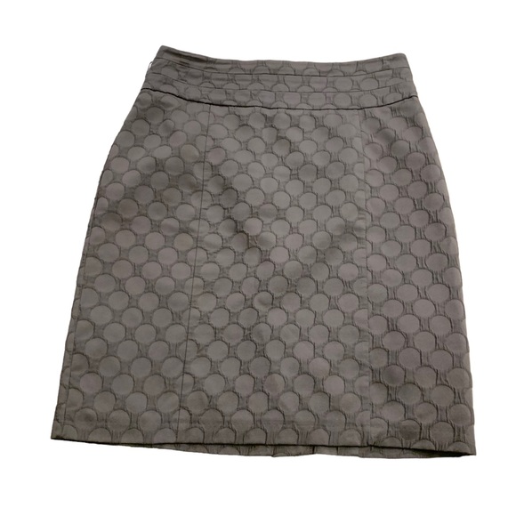H&M | Gray Circle Print Skirt Size 12 Structured 23 Inch Length - Picture 10 of 13